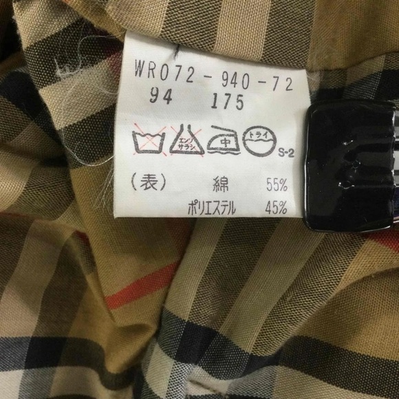 Burberrys' Khaki Brown Button-Up Belted Trench Coat Size L - Picture 4 of 5